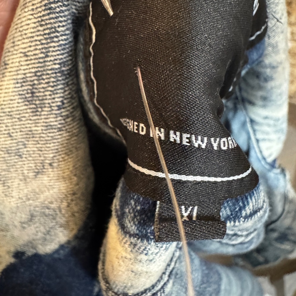 NEW Reason status DENIM trucker Jacket Hand crafted blue Fl-07 SZ XL‎ - Picture 8 of 8